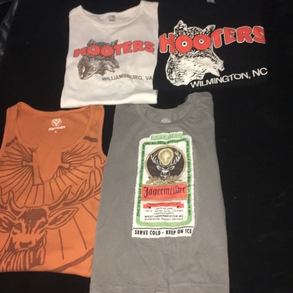 Hooters top lot-jager shirts not included